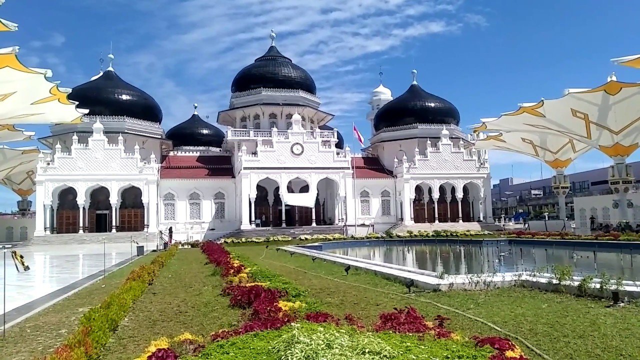 Tempat wisata di Aceh Masjid Raya Baiturrahman