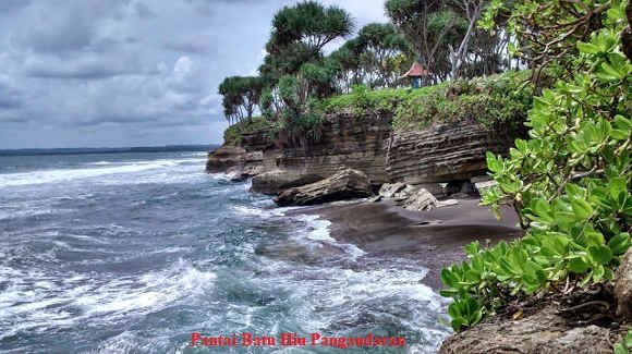 Tempat Wisata Pantai Batu Hiu Pangandaran