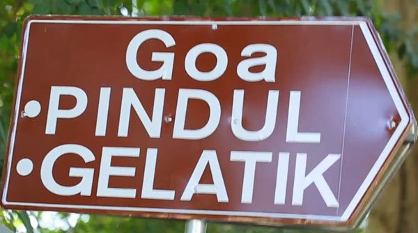 Goa Pindul penunjuk arah