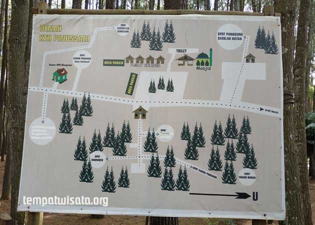 Denah Hutan pinus Mangunan